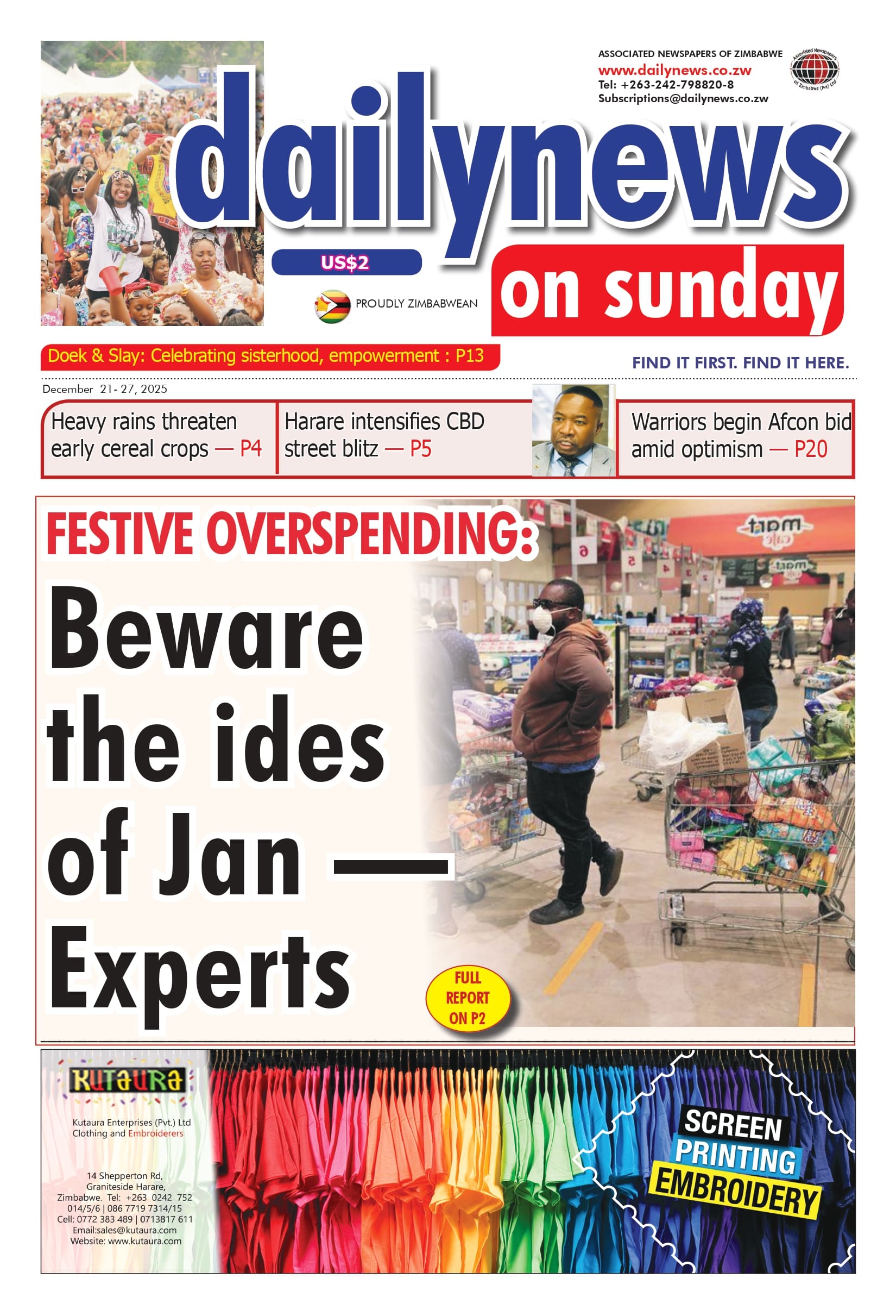 Sunday 21 December 2025